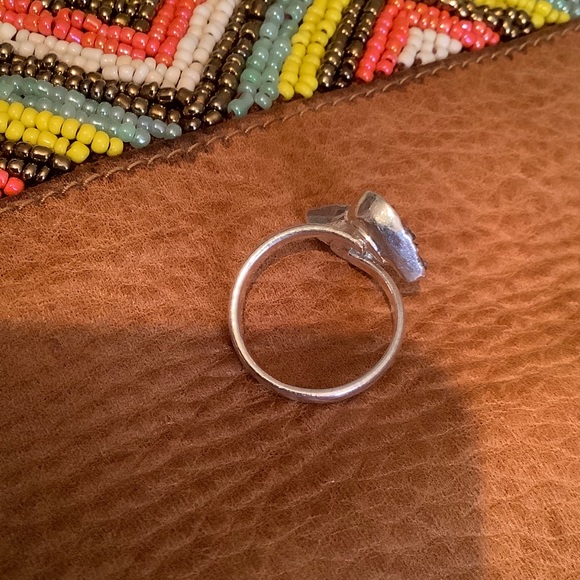 Silver and druzy stones Handmade Ring, ArtsKinetic - Picture 3 of 3